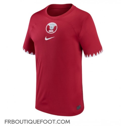Maillot de foot Qatar Domicile vêtements Monde 2022 Manches Courtes